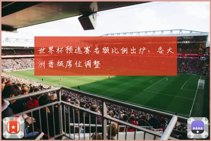 世界杯预选赛名额比例出炉，各大洲晋级席位调整